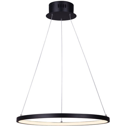Madison LED 21 inch Black LED Chandelier Ceiling Light