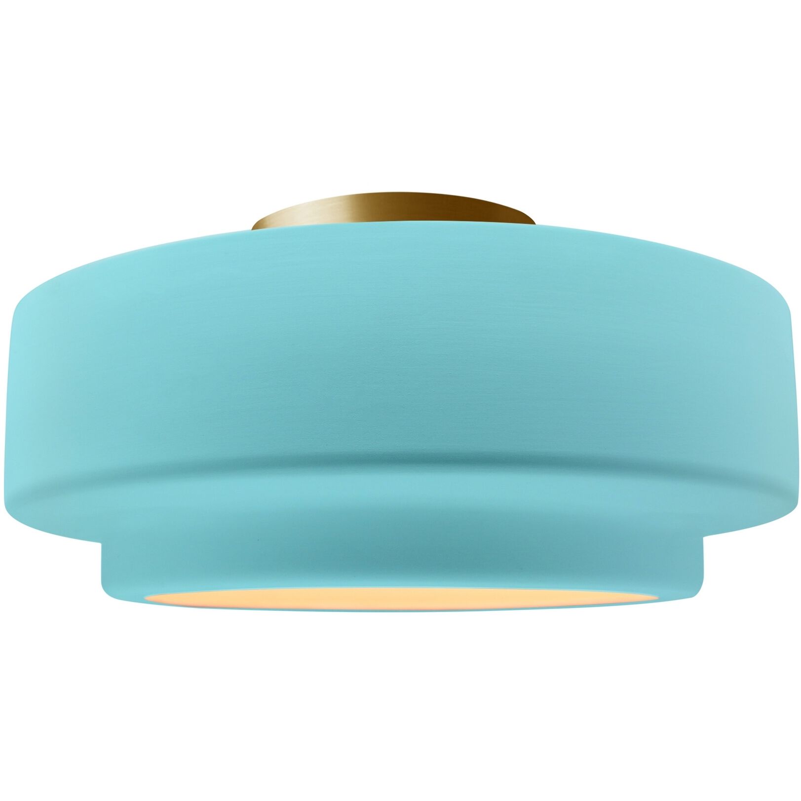Radiance Collection - Tier LED 12 inch Reflecting Pool Semi-Flush Ceiling Light, Form+Finish+Function