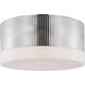Thomas O'Brien Ace LED 12 inch Polished Nickel Flush Mount Ceiling Light