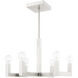 Solna 6 Light 24 inch Brushed Nickel Chandelier Ceiling Light