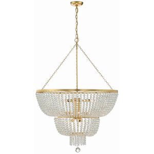 Rylee 12 Light 32 inch Antique Gold Chandelier Ceiling Light