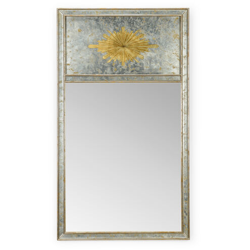 Jamie Merida 56 X 32 inch Antique Silver Leaf/Clear Wall Mirror