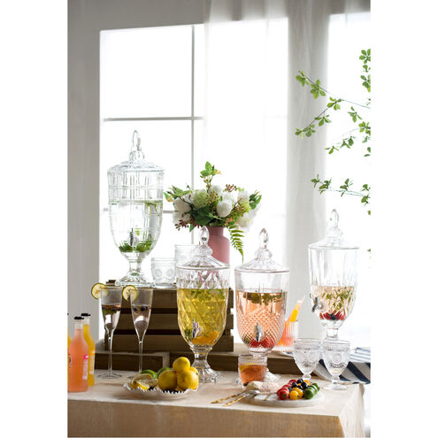 Anita Clear and Polished Silver Drink Dispenser