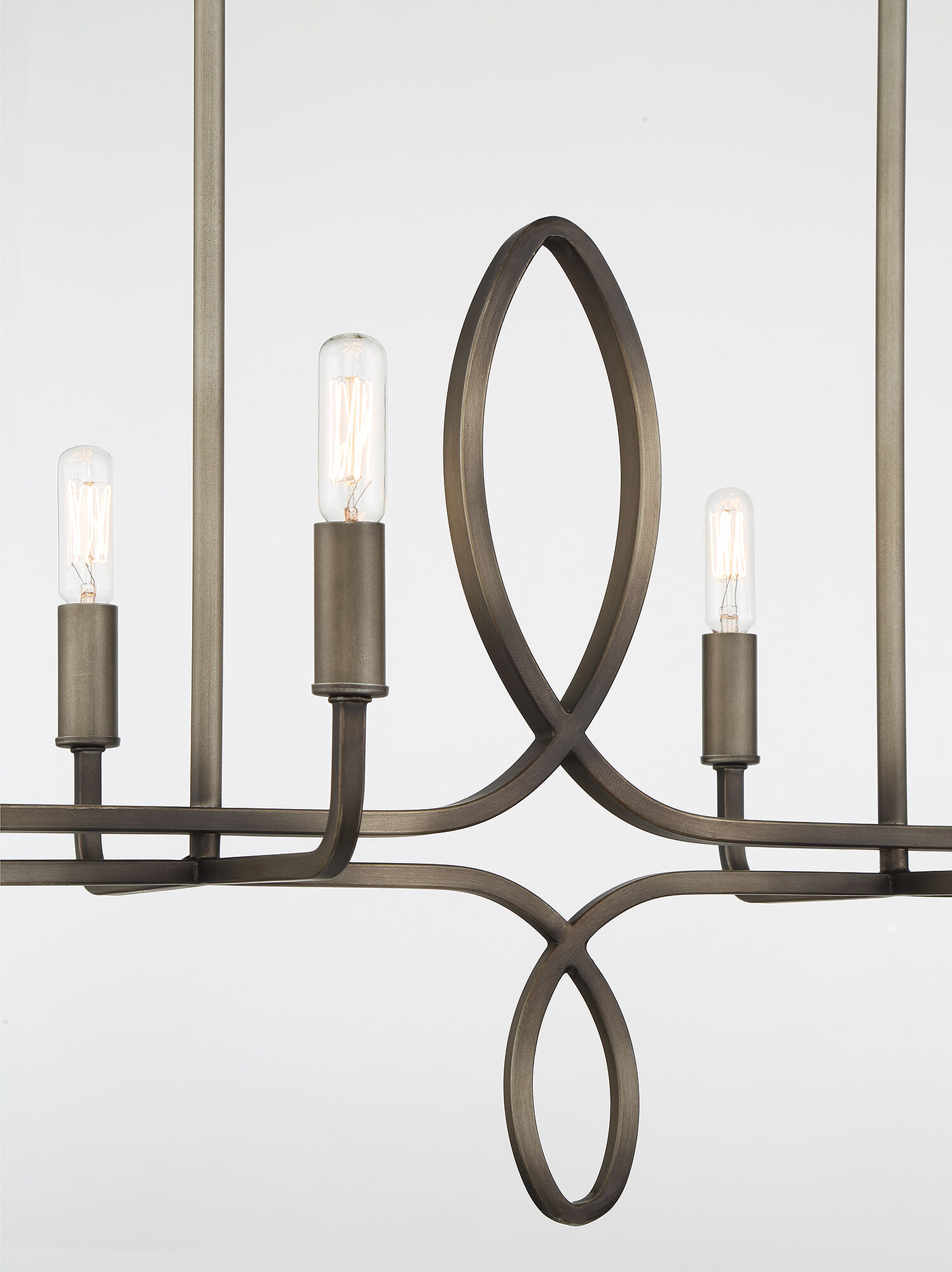 Yorkville 8 Light 42 inch Aged Darkwood/Silver Patina Island Light Ceiling Light