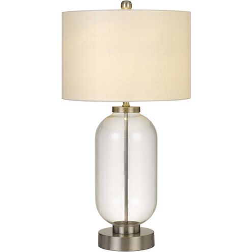 Sycamore 34 inch 150 watt Brushed Steel Table Lamp Portable Light
