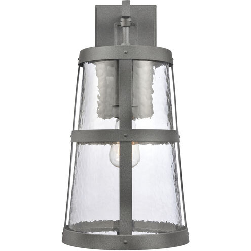 Dakota 1 Light 18 inch Distressed Zinc Outdoor Sconce