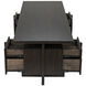 Bridge 84 X 32 inch Ebony Walnut Desk