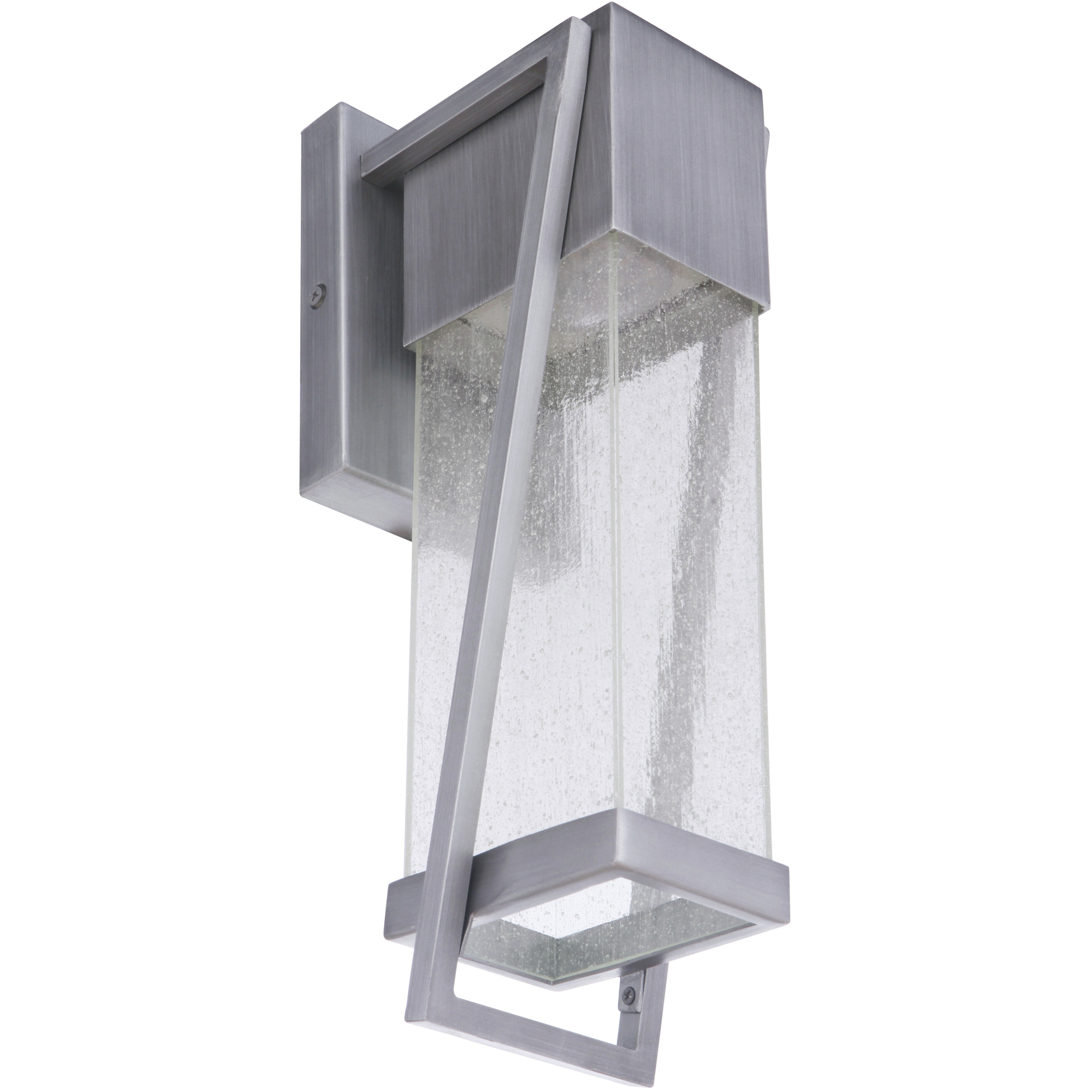 Bryce LED 14 inch Brushed Titanium Outdoor Wall Lantern