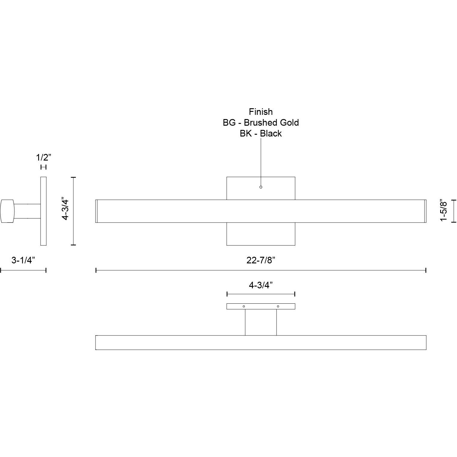 Vera Bath Vanity Light Wall Light in Brushed Gold