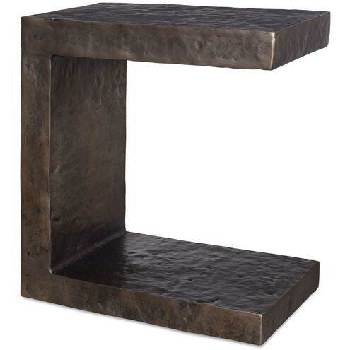 Obra 22 X 20 inch Dark Bronze Outdoor Side Table