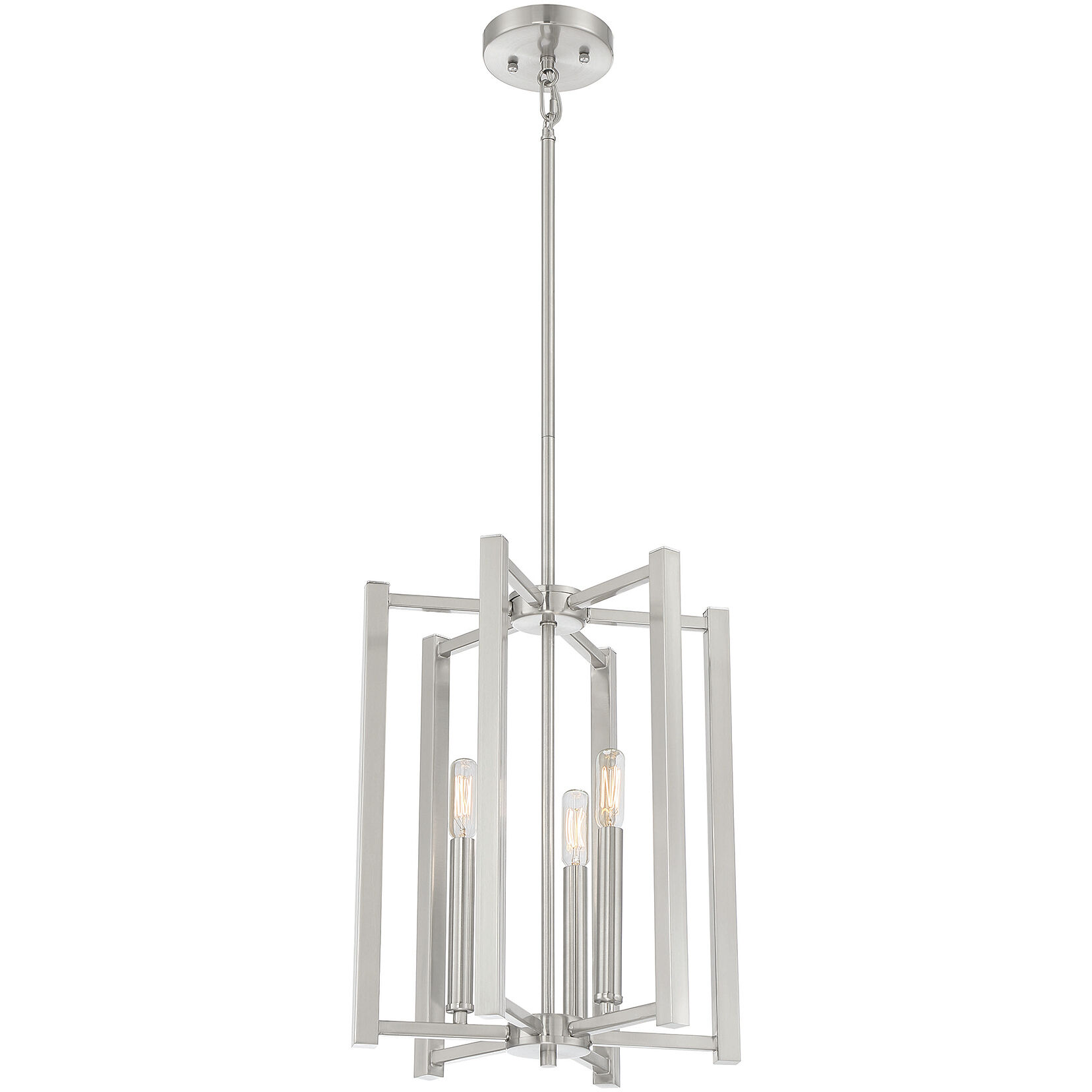 Benson 3 Light 13 inch Satin Nickel Pendant Ceiling Light, Essentials