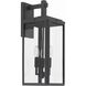 Byron 3 Light 19.75 inch Matte Black Outdoor Sconce