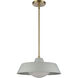 Gilman 1 Light 16 inch Satin Brass Pendant Ceiling Light