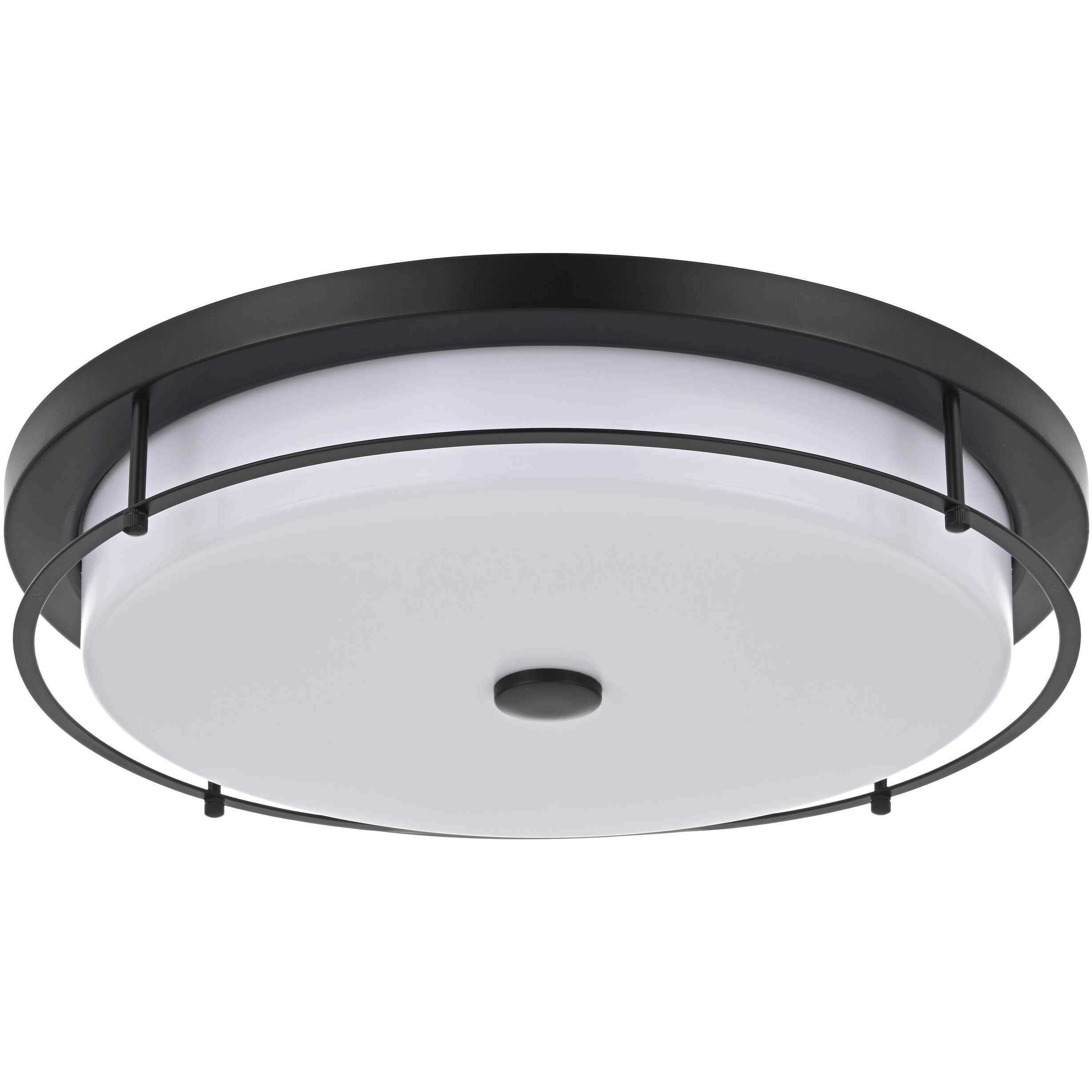 Kolson 1 Light 20 inch Black Flush Mount Ceiling Light