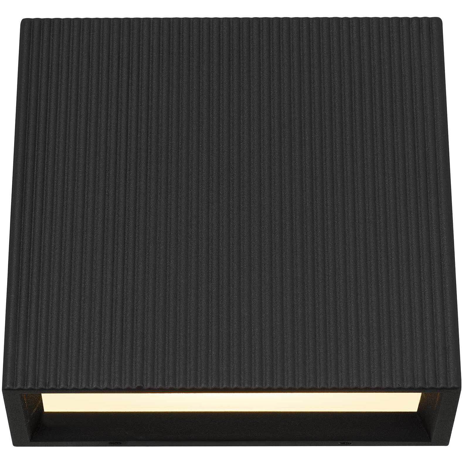 Slant LED 5 inch Sand Black Outdoor Wall Sconce