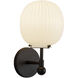 Alora Mood Cherise 1 Light 6.75 inch Matte Black Bath Vanity Light Wall Light