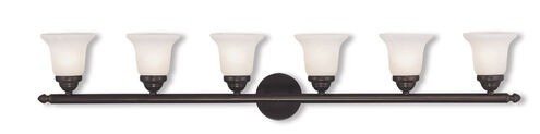 Neptune 6 Light 48 inch Bronze Bath Vanity Wall Light