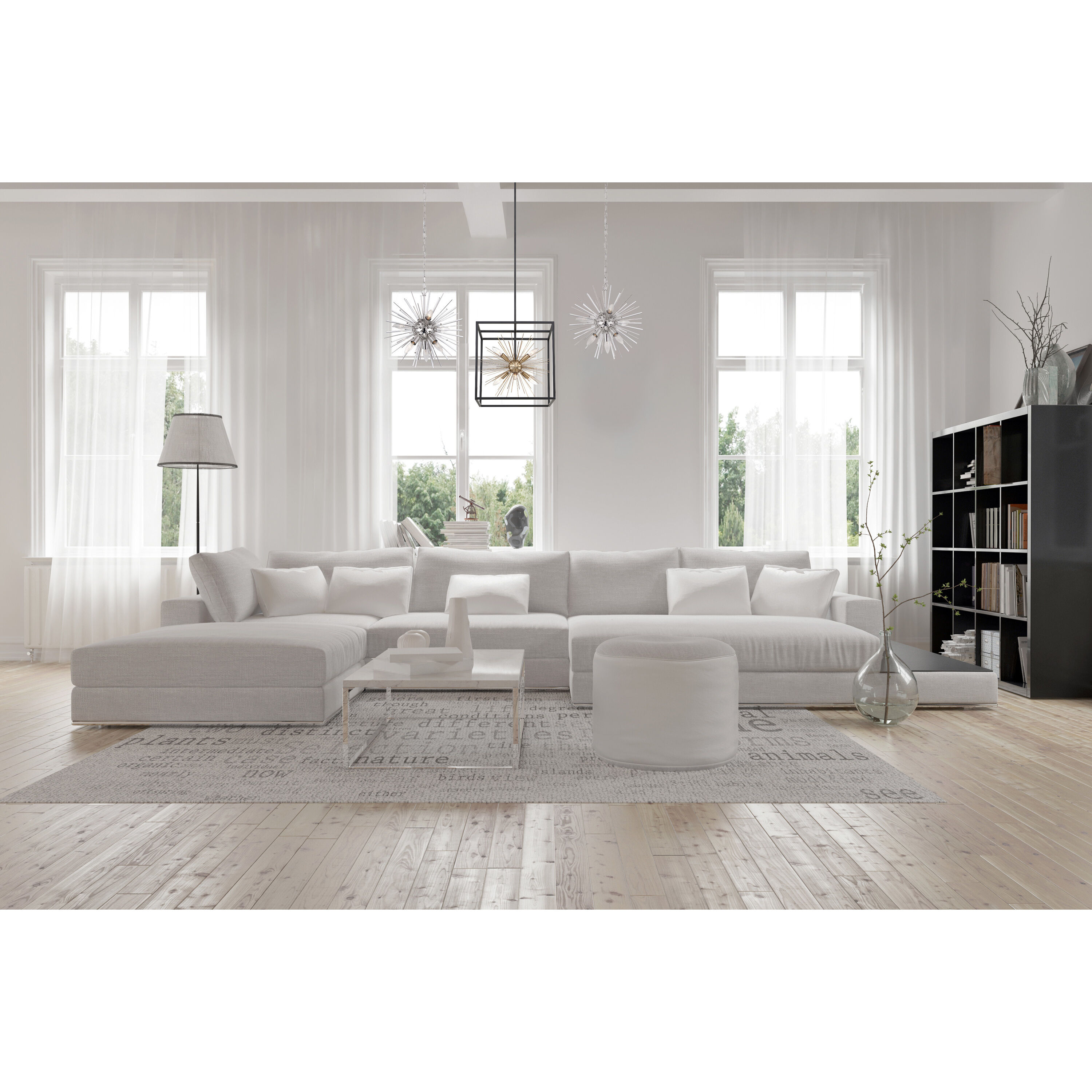 Cirrus 8 Light 20 inch Vintage Brass Chandelier Ceiling Light