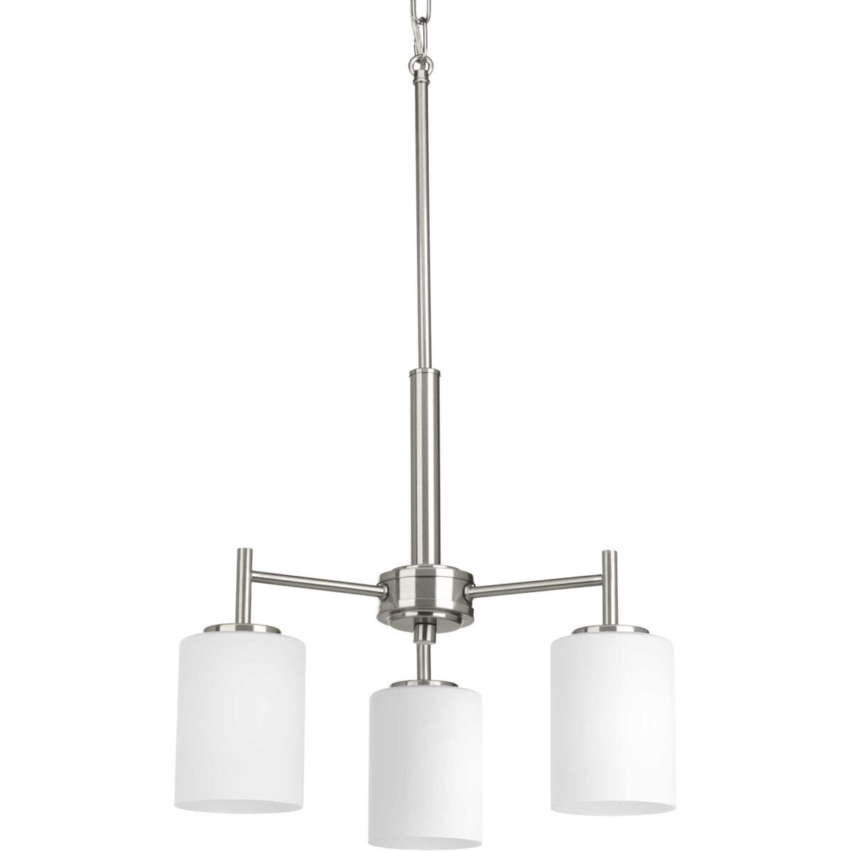 Replay 3 Light 17 inch Brushed Nickel Chandelier Ceiling Light