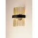 Chimes LED 7 inch Black and Satin Nickel and Satin Brass Wall Sconce Wall Light in Black and Satin Brass and Satin Nickel