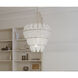 Marclaire 11 Light 26.5 inch Legacy Brass Pendant Ceiling Light in Clear Textured Handmade Glass