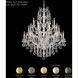 Bordeaux 25 Light French Gold Chandelier Ceiling Light in Heritage