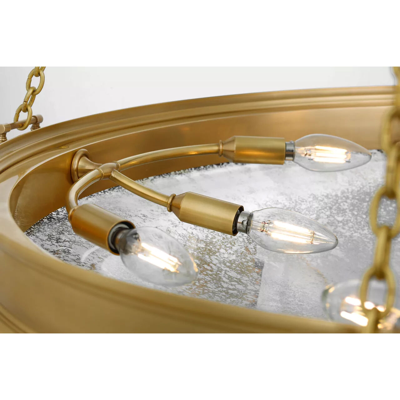 Marie Flanigan Quinn LED 34.75 inch Soft Brass Chandelier Ceiling Light