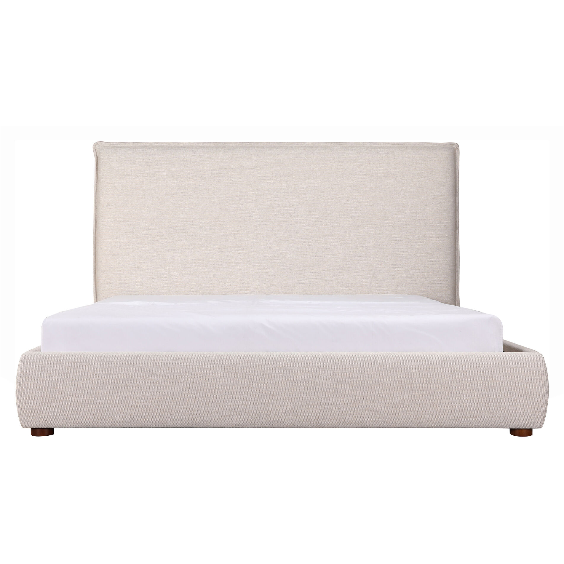 Luzon Wheat Bed in Beige, King Tall Headboard