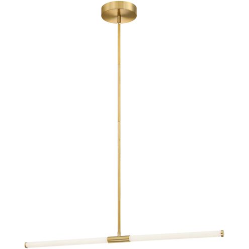 Corvette LED 36 inch Aged Brass Horizontal Pendant Ceiling Light