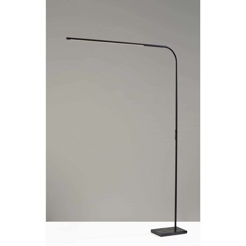 Cullen 74 inch 24.00 watt Black LED Arc Floor Lamp Portable Light, with Smart Switch
