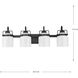 Fessler 4 Light 29.12 inch Matte Black Bath Light Wall Light