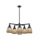 Franklin Restoration Chatham 6 Light 30 inch Antique Brass Chandelier Ceiling Light in Incandescent, Mercury Glass, Franklin Restoration
