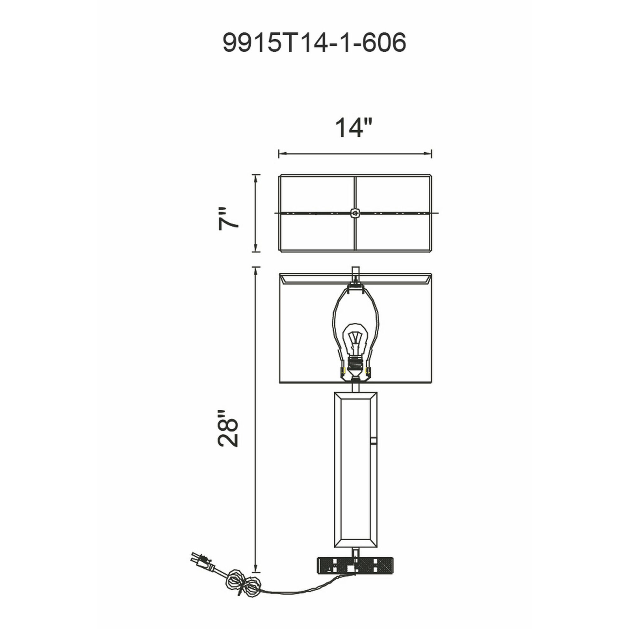 Torren 28 inch 60.00 watt Satin Nickel Table Lamp Portable Light