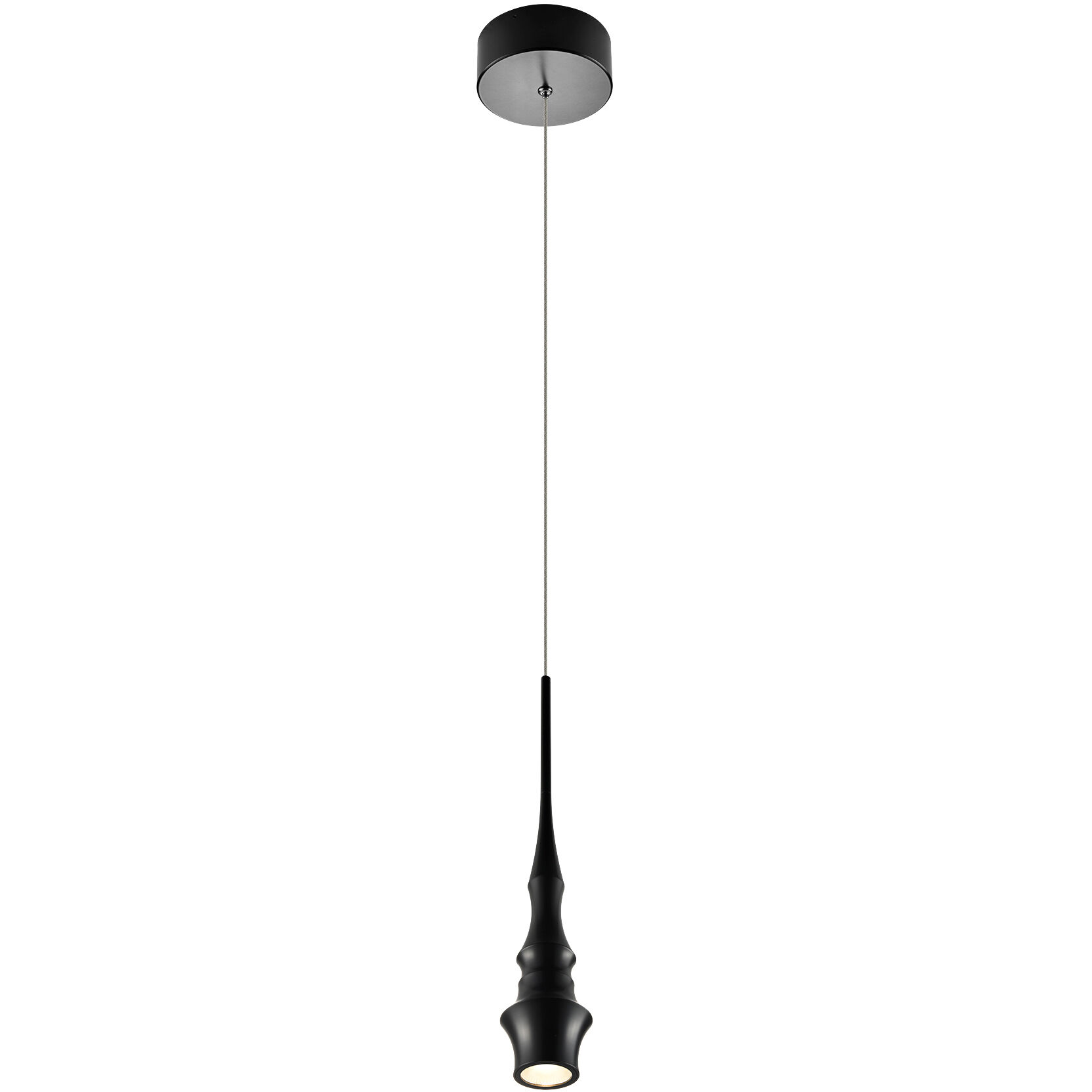 Polaris 5.25 inch Black Pendant Ceiling Light