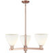 Arcadia Bristol 3 Light 29 inch Antique Copper Chandelier Ceiling Light