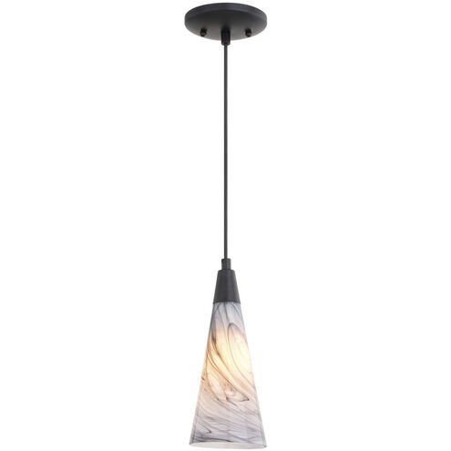 Milano LED 4.25 inch Matte Black Mini Pendant Ceiling Light
