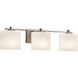 Fusion Collection - Era Family 3 Light 26.75 inch Brushed Nickel Bath Bar Wall Light in Oval, Incandescent, Opal Fusion