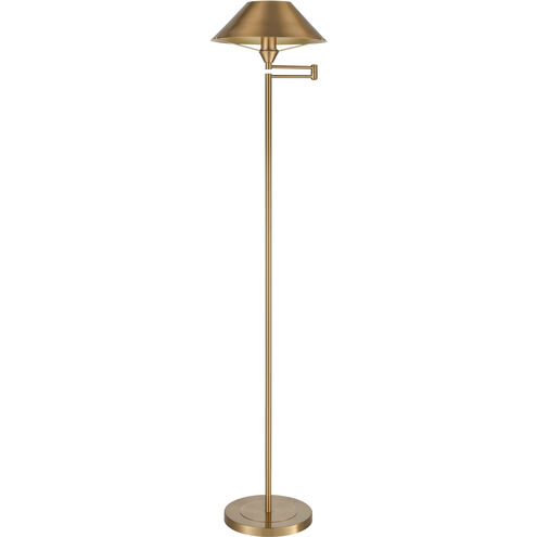 Arcadia 63 inch 60.00 watt Aged Brass Floor Lamp Portable Light