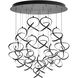 Vornado LED 26 inch Black Multi-Light Pendant Ceiling Light, dweLED