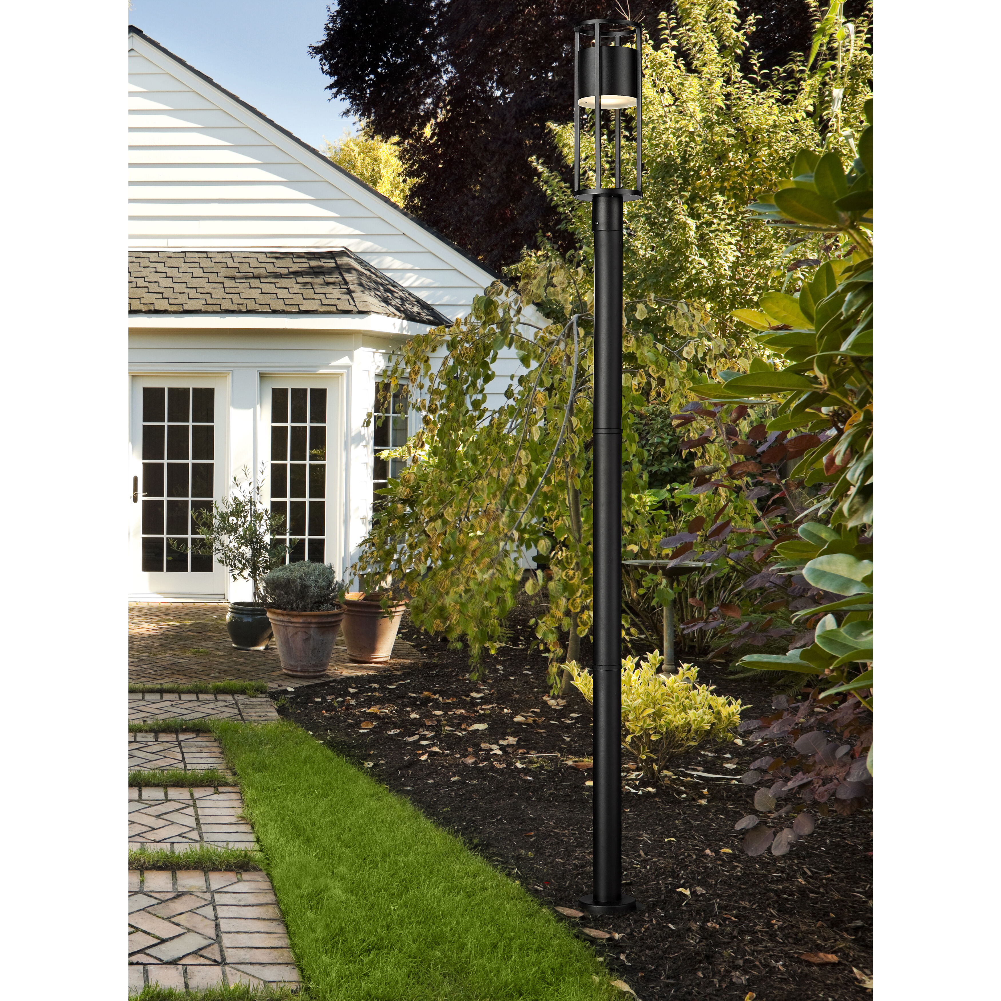 Luca LED 95.5 inch Black Outdoor Post Mounted Fixture