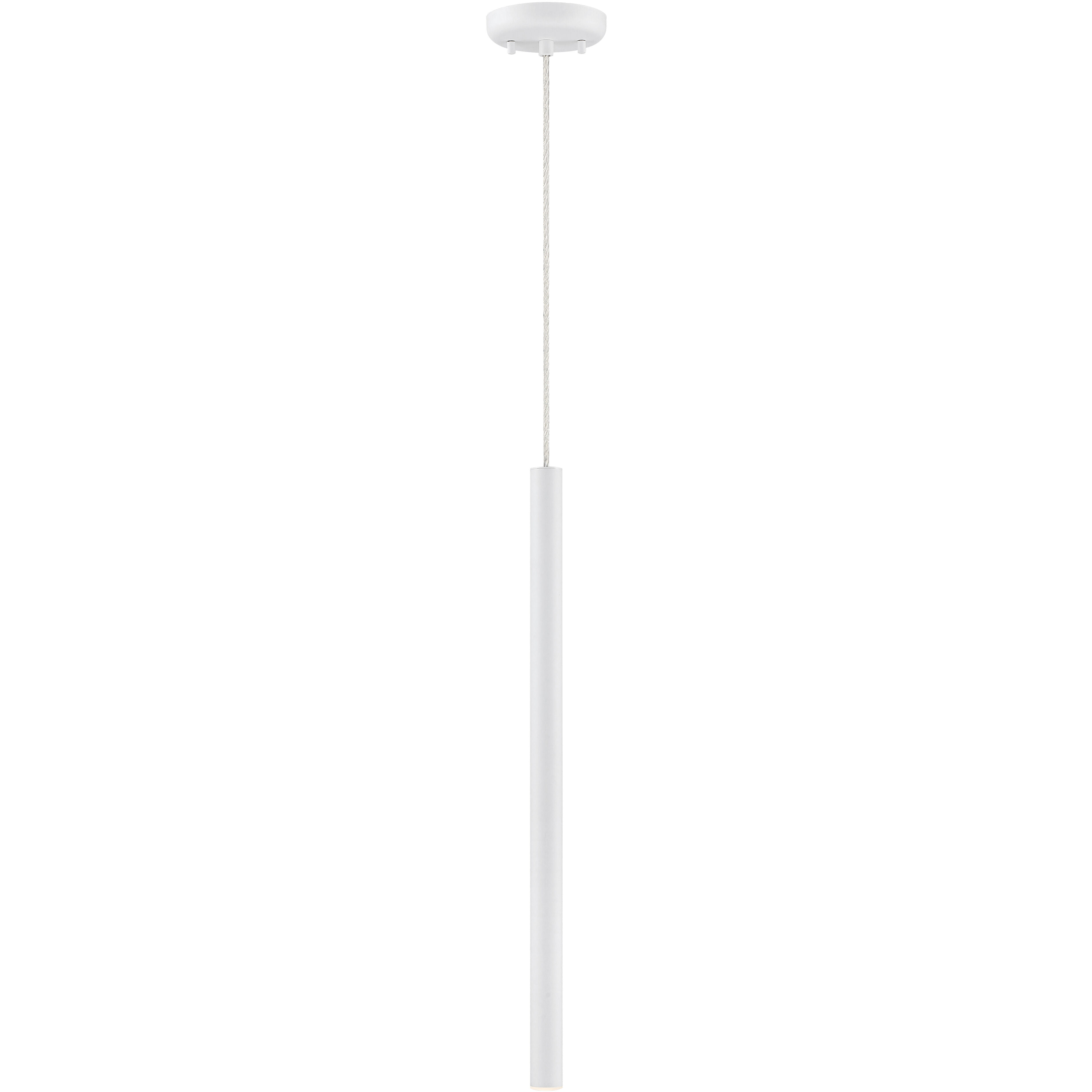 Forest LED 4.75 inch Matte White Pendant Ceiling Light in 1, 3, Matt white Steel