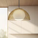 Alora Mood Haven 1 Light 12.63 inch Gold and Opal Matte Glass Pendant Ceiling Light