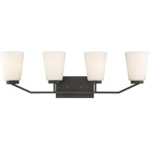 Nome 4 Light 29.5 inch Mahogany Bronze Vanity Light Wall Light
