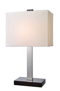 Maddox 20 inch 60.00 watt Polished Steel Table Lamp Portable Light