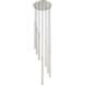 Forest LED 18 inch Brushed Nickel Chandelier Ceiling Light