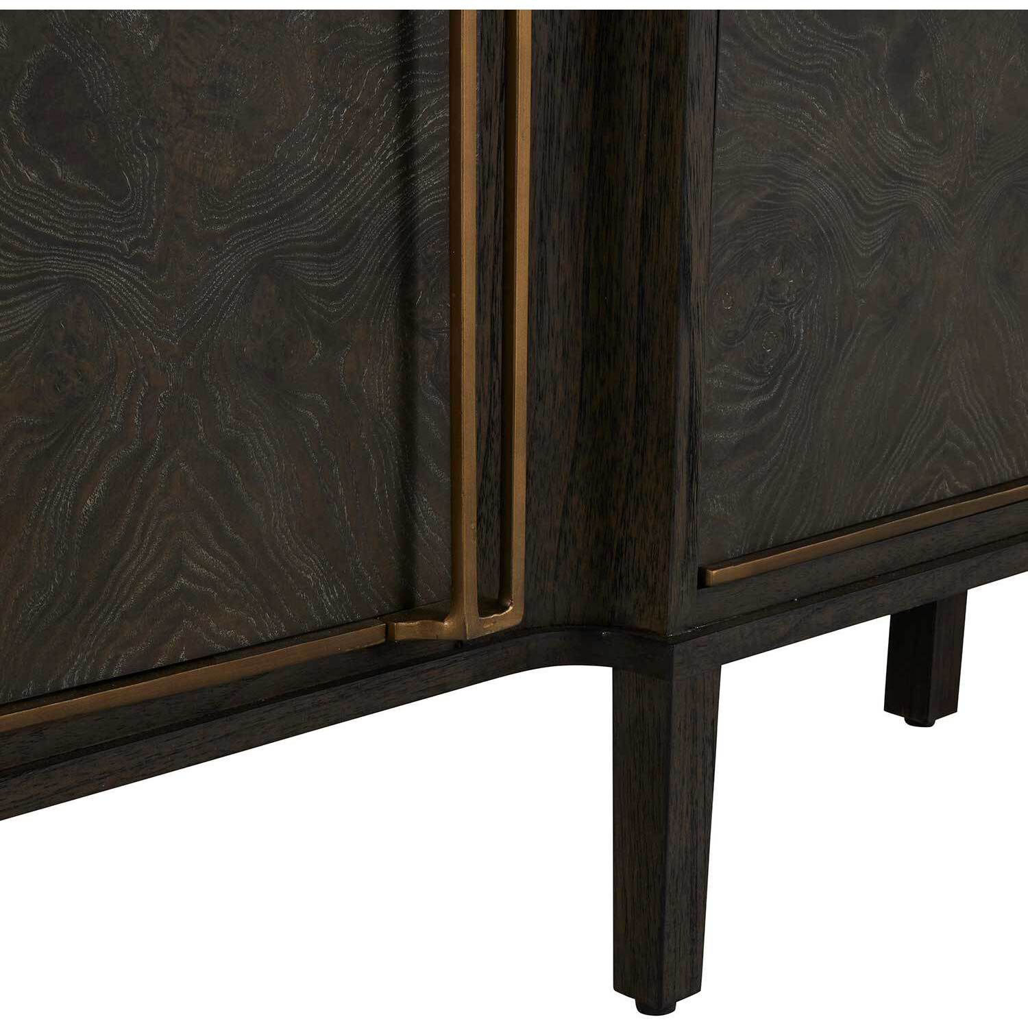 Fitzgerald Dark Grey Mindi / Dark Grey Burl / Stained Brass Cabinet