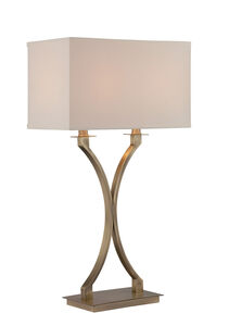 Cruzito 29 inch 60.00 watt Antique Brass Table Lamp Portable Light