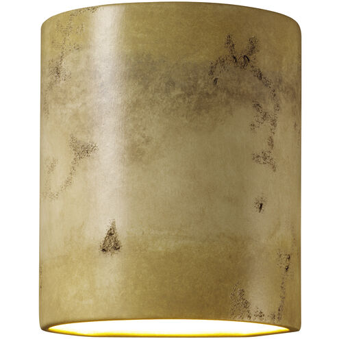 Sun Dagger Cylinder LED 8 inch Greco Travertine Wall Sconce Wall Light in 1000 Lm LED, Small