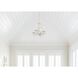 Paris Market 4 Light 13.5 inch Antique White Mini Chandelier Ceiling Light in Clear Hand Cut