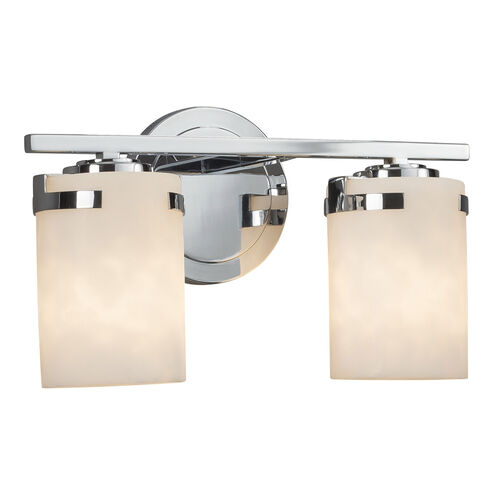 Clouds 2 Light 13.75 inch Polished Chrome Vanity Light Wall Light in Incandescent